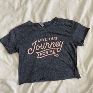 Love That Journey for Me Schitt’s Creek Alexis Rose cropped tee womens small